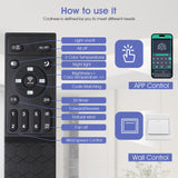 Kviflon 44 Inch Ceiling Fans with Lights, Modern Flush Mount Ceiling Fans with Remote/APP Control, Low Profile Ceiling Fans with 5 Reversible Curved Blades LED Lights 3 CCT Dimmable 6 Speeds, Brown Kviflon