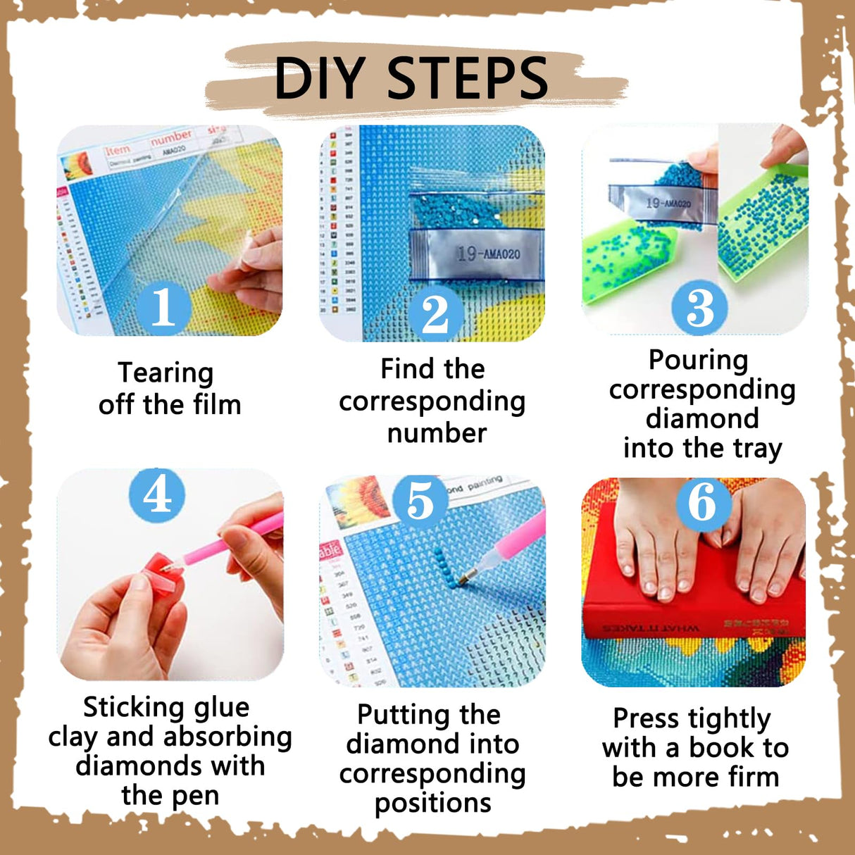 YUE ZHE Diamond Art Kits for Adults, DIY Mountain Diamond Art Kits Full Drill Diamond Painting Kit Abstract Scenery 5D Diamond Art Accessories for Beginner, Gem Art for Home Wall Decor (12 x 16in) YUE ZHE