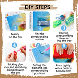 YUE ZHE Diamond Art Kits for Adults, DIY Mountain Diamond Art Kits Full Drill Diamond Painting Kit Abstract Scenery 5D Diamond Art Accessories for Beginner, Gem Art for Home Wall Decor (12 x 16in) YUE ZHE