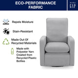 GAP babyGap Cloud Recliner with LiveSmart Evolve - Sustainable Performance Fabric, Grey Delta Children