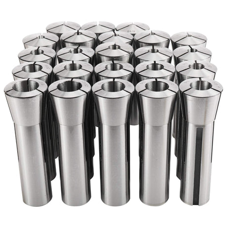 BTSHUB 23pc 1/16-3/4 inches Precision R8 Collets Set Mill Chuck Holder Hardened T.I.R. 0.0006" Lathe BTSHUB