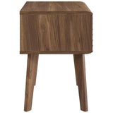 Modway Render Mid-Century Modern End Table or Nightstand in Walnut Modway