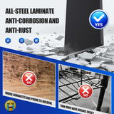 PKDYEZ 72''H/47''W Garage Shelving 5-Tier Adjustable Metal Garage Shelves Heavy Duty Unit,3000 LBS Steel Shelf Storage Rack Suitable for Industries,Warehouses,Basement,Black (72''H x 47''W x 20''D) PKDYEZ