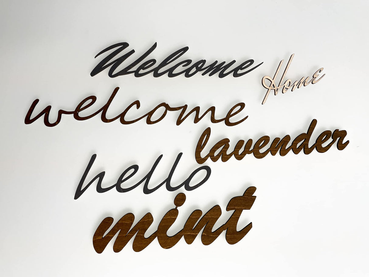 Custom Wood Word Sign - laser cut Generic