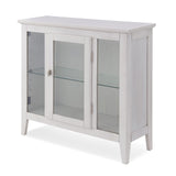 Leick Home Favorite Finds Entryway Wood Curio Cabinet in Weathered White Leick Home