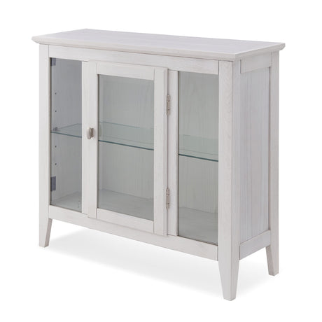 Leick Home Favorite Finds Entryway Wood Curio Cabinet in Weathered White Leick Home