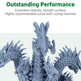 ELEGOO Standard 2.0 3D Printer Resin 1000g Grey, Rapid Precise Printing Low Odor 405nm LCD UV-Curing for LCD 3D Printer ELEGOO