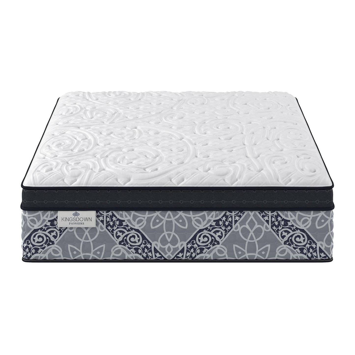 Kingsdown Passions Kelbrooke 16" Ultra Plush Euro Pillow Top Hybrid Mattress California King, Cool Gel Memory Foam Layer Motion Isolation Quilted Top Premium Mattress