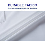 Weavric Unisex Bib Apron with No Pocket, White, 32x28 Inch with Long Ties for Women Men Chef, Kitchen, Crafting, Drawing, Pack of 2 Weavric