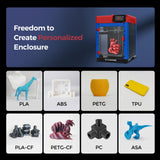 FLASHFORGE Adventurer 5M 3D Printer with Sparkle Sky Blue ASA 1KG FilaBees