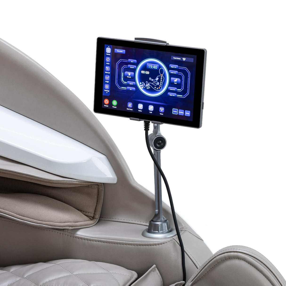 Alfine A688 Heaven Duet Massage Chair-4D & 3D Dual-Mechanism Zero Gravity Recliner with Yoga Stretch and Electric Automatic Footrest Extension-Full Body Relaxation, 20 Modes, AI Voice Control (Beige) Alfine