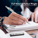 Four Candies 0.7mm Mechanical Pencil Set with Case - 4PCS Metal Mechanical Pencils, 8 Tubes HB #2 Lead Refills, 3PCS 4B Erasers and 9PCS Eraser Refills, Lead Mechanical Pencils for Writing & Drawing Four Candies