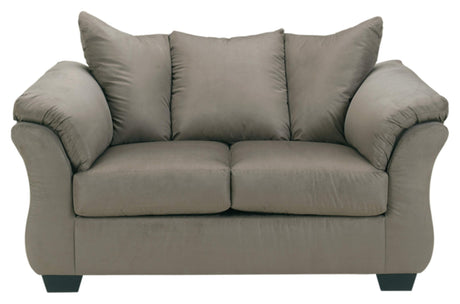 Signature Design by Ashley 1` Darcy Casual Plush Loveseat, Grayish Brown, 39"D x 67"W x 40"H, Gray Signature Design by Ashley