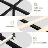 Feonase Queen Size Bed Frame with 4 Storage Drawers, Upholstered Storage Bed with Charging Station, Tufted Wingback Storage Headboard, No Box Spring Needed, Light Grey, FEO737 Feonase