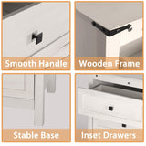 BTDWI Farmhouse Nightstand Set 2, Wood Side Table with Drawers and Storage Shelf, Square End Table for Bedroom, Light Beige Rustic Oak BTDWI