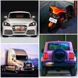 10 Pack Sublimation License Plate Blanks 6"X12" x 0.65mm,White Metal Aluminum Automotive Front License Plate Tag ORJ