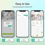 Nelko Label Maker Machine with Tape, P21 Bluetooth Label Printer, Wireless Mini Label Makers with Multiple Templates for Organizing Office Home, White, 1 Pack Nelko