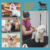 Professional Dog Pet Grooming Table Adjustable Heavy Duty Portable w/Arm & Noose & Mesh Tray (36", Black) Anwick