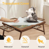 HALLYBEE Puzzle Table 1500 Pieces Wooden Puzzle Board with Legs, 34.3”x 26.5” Jigsaw Board with 4 Drawers and Cover, Foldable Leg Jigsaw Table for Adults Cho Brown HALLYBEE