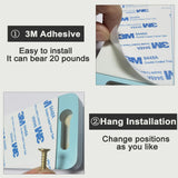 FINDAMAZE Sunglasses Organizer Wall Mounted Wood Sunglass Holder for Home Glasses Holder/Sunglasses Rack,Home Decor (White-1pcs-long) FINDAMAZE