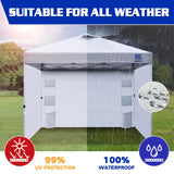 FANPAT Instant Canopy Tent SideWalls with 6 Pockets for 10x10 FT Pop Up Canopy, 210D Polyester Waterproof(3PCS Sidewall Only, Canopy Tent NOT Included) FANPAT