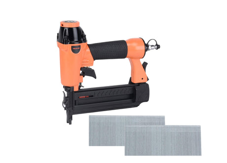 Valu-Air F50Q 18 Gauge Pneumatic Brad Nailer 3/8” to 2” for Cabinet, Trim, Baseboard, Chair Rail, and Finish Work Valu-Air