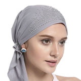 Sweat Wicking Skull Cap Beanie Helmet Liner Quick Dry Bandana Head Wrap Bicycle Head Pirate Scarf Gray Ylucky