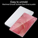 NiArt A4 Large Notebook Cover Epoxy Resin Silicone Molds A4,A5,A6,A7 Bookmark 40PCS Loose Leaf Binder Rings Kit DIY Casting Tool Handmade Agate Art Craft Soft Shiny Glossy Finish Easy Unmold Journal NiArt