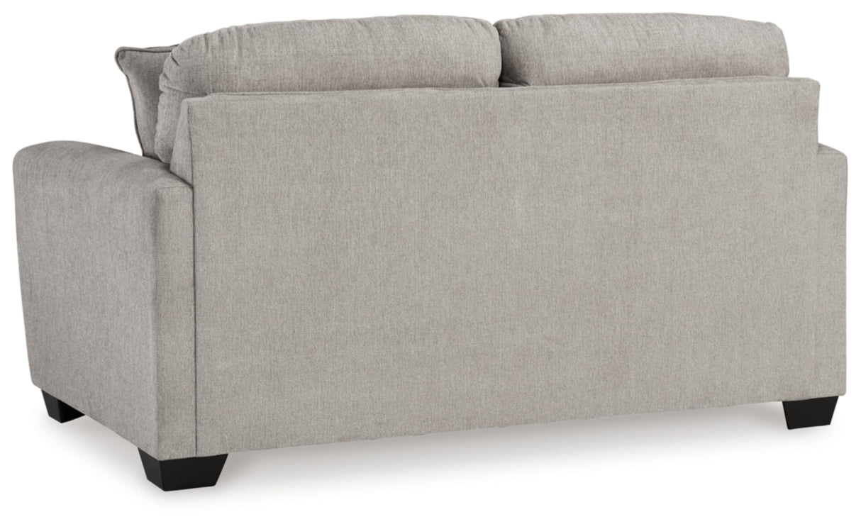 Signature Design by Ashley Avenal Park Casual Loveseat with 2 Toss Pillows, Light Gray Signature Design by Ashley
