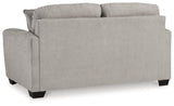 Signature Design by Ashley Avenal Park Casual Loveseat with 2 Toss Pillows, Light Gray Signature Design by Ashley