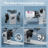 ORTUR Laser Master 3 with Foldable Feet FFT1.0 and Laser Rotary Chuck YRC1.0, 10000mW Output Laser Cutter, App Control Laser Engraver for Wood and Metal, Laser Class 4 Ortur