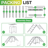 Chicken Perch for Coop with Swing Set,Chicken Ladder coop Toys,Chicken Roosting Bars, Chicken Run Accessories,Suitable for Pet's Health & Happy,Chicken Coop Toys for Backyard Farm Shinoske