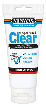 Minwax 40801 6-Ounce Clear High Gloss Color Wiping Stain and Finish Minwax