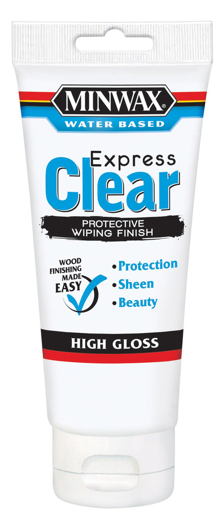 Minwax 40801 6-Ounce Clear High Gloss Color Wiping Stain and Finish Minwax