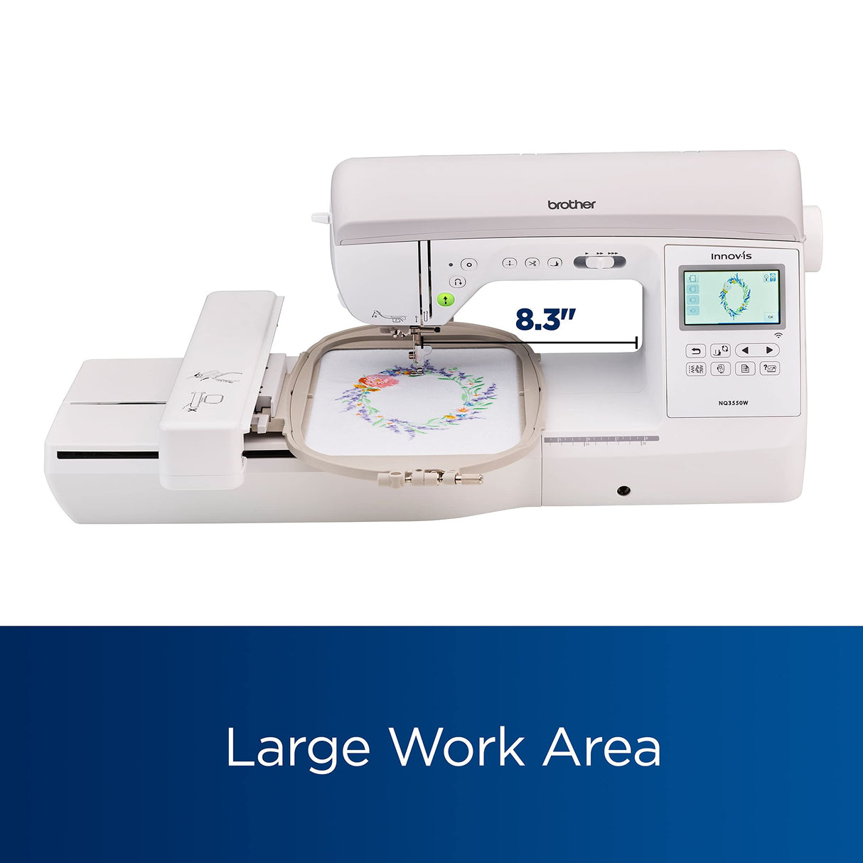 Brother Innov-ís NQ3550W Sewing and Embroidery Machine with Wireless Capability, White Brother
