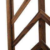 Outsunny 79in Wooden Garden Arbor Arch Trellis with Classic Countryside Style, Pergola Style Roof for Climbing Vines for Ceremony Party Weddings Outsunny