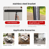 Extendable Dining Table (62.9" to 94.4") for 6 to 10 - Modern Rectangular Sintered Stone Table with High Hardness and Easy Maintenance - Stylish White NessCarsti