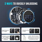 KAER 15-17 Gun Safe Digital Gun Safe for Rifles and Pistols Gun Cabinet Rifle Safe for Home with Adjustable Rifle Racks Gun Safes Multi Layer Design with Separate Lockbox and Drawer KAER