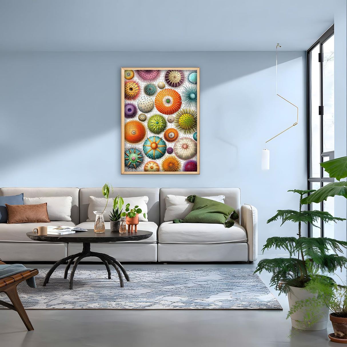 PICKFORU Colorful Sea Urchin Puzzles for Adults 1000 Pieces, Ocean Beach Puzzle, Challenging Puzzles for Adults, Nature Hard Jigsaw Puzzles PICKFORU