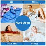 Mimorou 100 Pack Disposable Sauna Blanket Sauna Bag Liners Plastic Sheeting for Body Wrap 87 x 47 Inch Thicken Bag Infrared Blanket for Beauty Salon Spa Accessories Mimorou