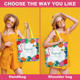 20 Pack Sublimation Blanks Tote bags, MAFYE Reusable Grocery Bags DIY Heat Transfer Canvas Tote Bags Cosmetic Makeup Bags Shopping Bags W/Customized Color for DIY, Advertising, Christmas Craft Present MAFYE