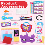 ZOIIWA 12Sets My First Felt Sewing Kit for Kid Arts Crafts Unicorn Felt DIY Craft Kit DIY Stuffed Mermaid Purse Bags Pillow with Instruction Embroidery Gift for Girl Boy Beginners Ages 4+ Learn to Sew ZOIIWA