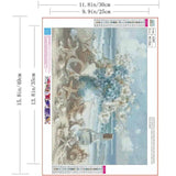 ZQEATRY 5D Diamond Painting Kits for Adults,DIY Beach Shell Diamond Art Kits,Full Round Drill Diamond Dots Paintings Picture Arts Craft for Home Wall Art Decor 12 X 16Inch ZQEATRY