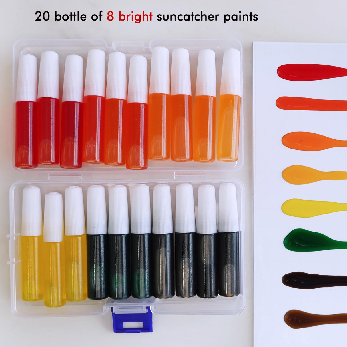 Winlyn 28 Sets Woodland Creatures Suncatchers Ornaments Decorations DIY Window Paint Art Suncatchers Fall Craft Kits Autumn Forest Animals Sun Catchers for Kids Holiday Classroom Activity Art Project Winlyn