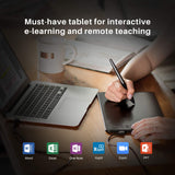 HUION Inspiroy H640P Drawing Tablet, 6x4 inch Digital Art with Battery-Free Stylus, 8192 Pen Pressure, 6 Hot Keys, Graphics Tablet for Drawing, Writing, Design, Teaching, Work with Mac, PC & Mobile HUION