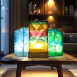 3DHoJor Transparent Multi Rainbow Color Gradient Change PLA 1.75mm 1KG 3D Printing Filament Crystal Rainbow PLA Clear PLA Filament with Cardboard Spool-Glacier 3DHoJor