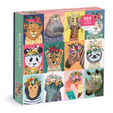Galison Wild Spirit 500 Piece Puzzle from Galison - 20" x 20" Beautifully Illustrated Puzzle, Thick & Sturdy Pieces, Fun and Challenging Activity for Adults, Makes a Wonderful Gift! Galison