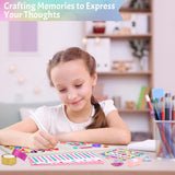 Nsrzua Gifts for 8 9 10 11 12 13 14 Year Old Girl - DIY Journal Kit for Girls,Toys for Ages 8-14 Girls and Birthday Gifts for Girls,Fun, Cute Art & Crafts Kits,Scrapbook & Diary Supplies Toy Set Nsrzua