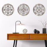 Blulu 3 Pieces Thicken Rustic Wall Decor Farmhouse Wall Art Decor Wood Hanging Decoration for Living Room Bedroom Home Indoor Outdoor Office(Popular Style) Blulu