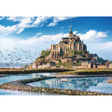 Trefl Mont Saint-Michel, France 1000 Piece Jigsaw Puzzle Red 27"x19" High Quality Print, DIY Puzzle, Creative Fun, Classic Puzzle for Adults and Children from 12 Years Old Trefl